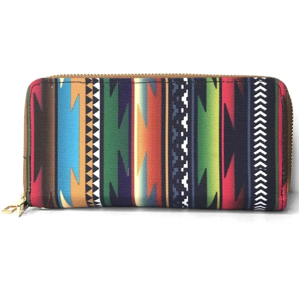 Last ONE! Vibrant Double Decker Wallet with Detachable Wristlet Strap - Picture 1 of 7